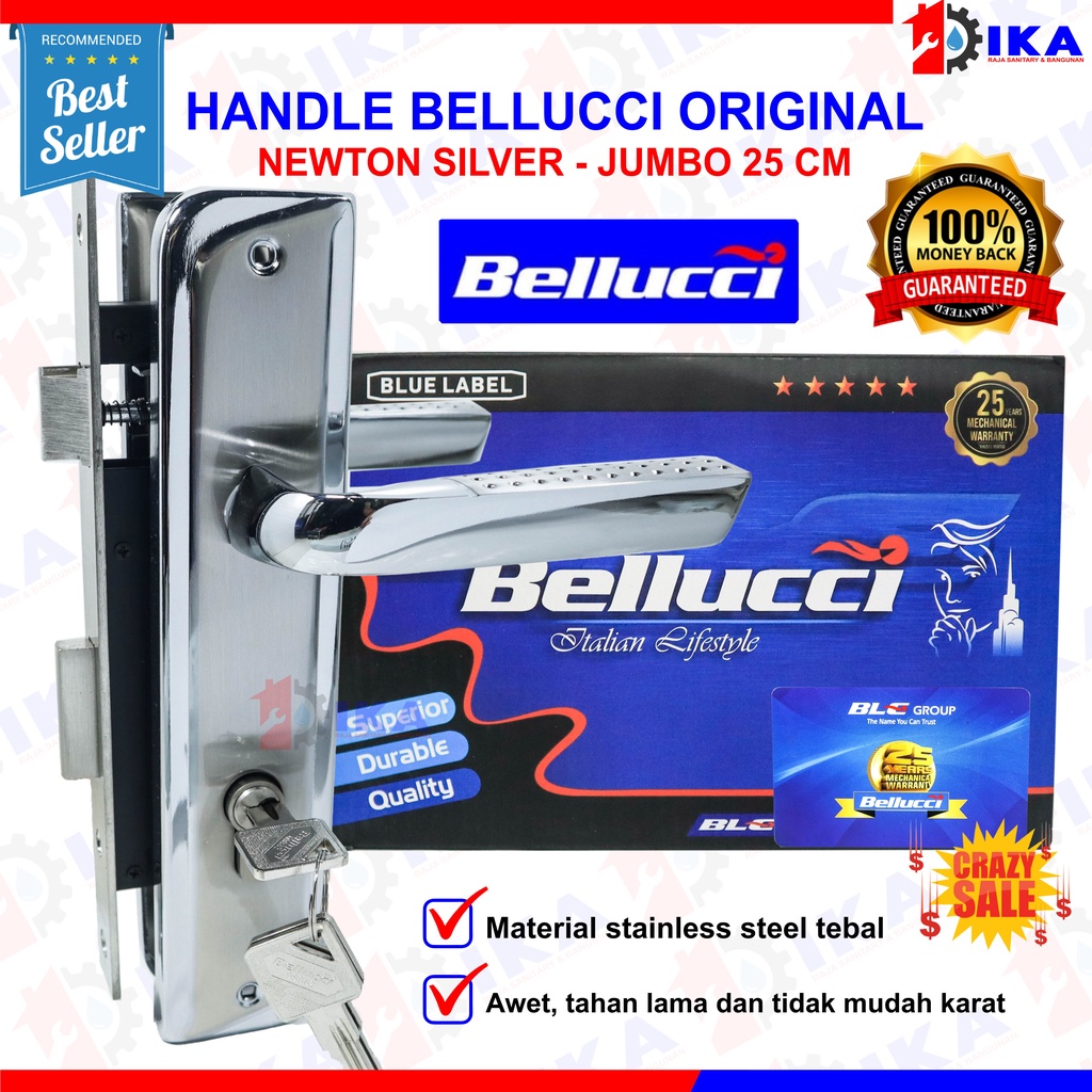 (CRAZY SALE) 1 Set Kunci Pintu Besar 25 CM ukuran jumbo Bellucci | Handle Pintu | Bellucci