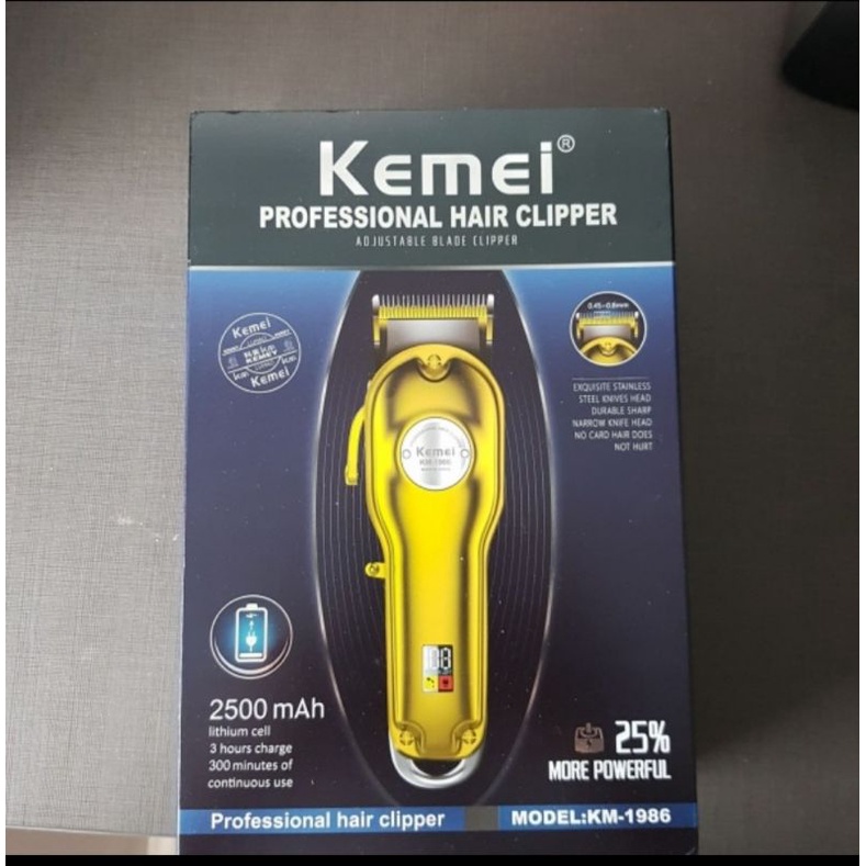 kemei cordless 1986 full metal