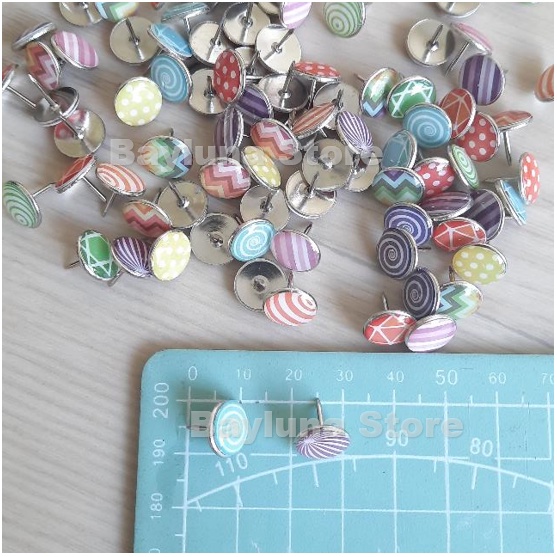 Cute Push Pins, Nail Pins, Paku Payung Imut, Thumb Tacks for cockboard, bulletin board, photo wall etc