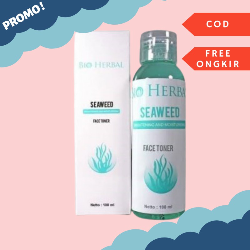 [READY]BIO HERBAL SEAWEED FACE TONER FACE TONER WAJAH BY BIO HERBAL ORIGINAL BPOM TONER WAJAH ORI
