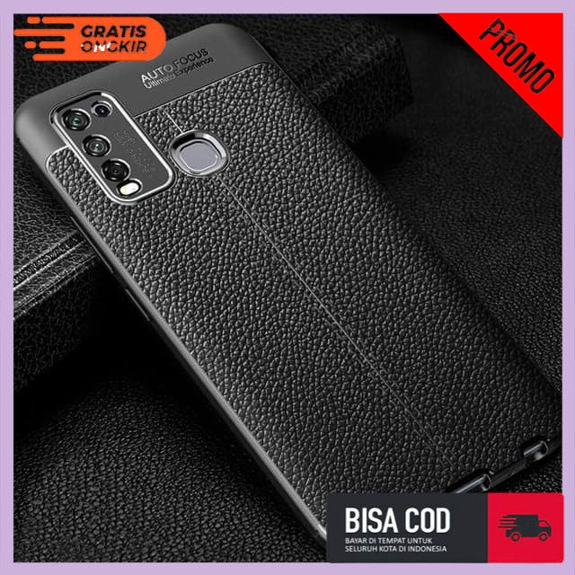 Case Infinix Hot 9 Play Soft Case Autofocus Leather