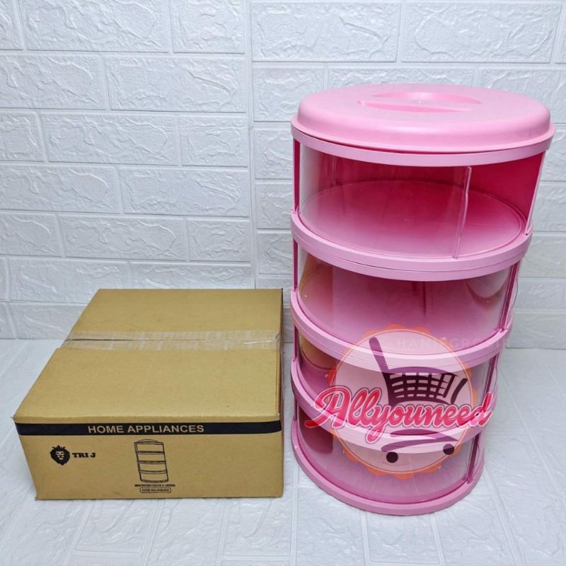 1 kg Rak Penyimpanan Makanan 4 Susun Tingkat Tudung Saji Tutup Food Cover 5 susun-5
