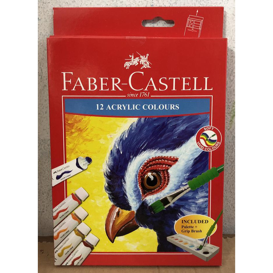 

Sale! 12 Acrylic Colours / Cat Akrilik 12 Warna Faber-Castell Terpercaya