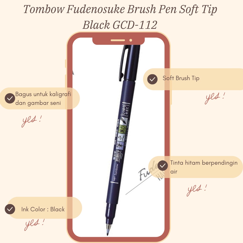

Tombow Fudenosuke Brush Pen - Soft Tip / Tombow