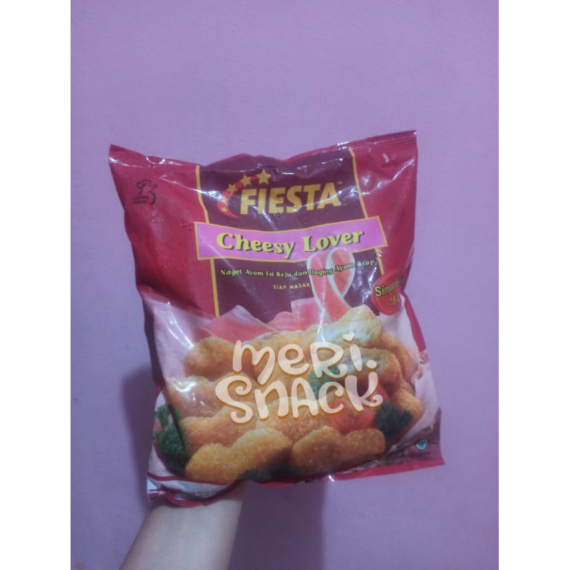 

Fiesta Cheesy Lover 400gr / Naget Ayam Keju / Nuget / Chicken Nugget