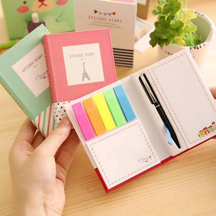 

Promo Cuci Gudang Set Sticky Notes with Hard Cover Murah - Memo Pad Murah