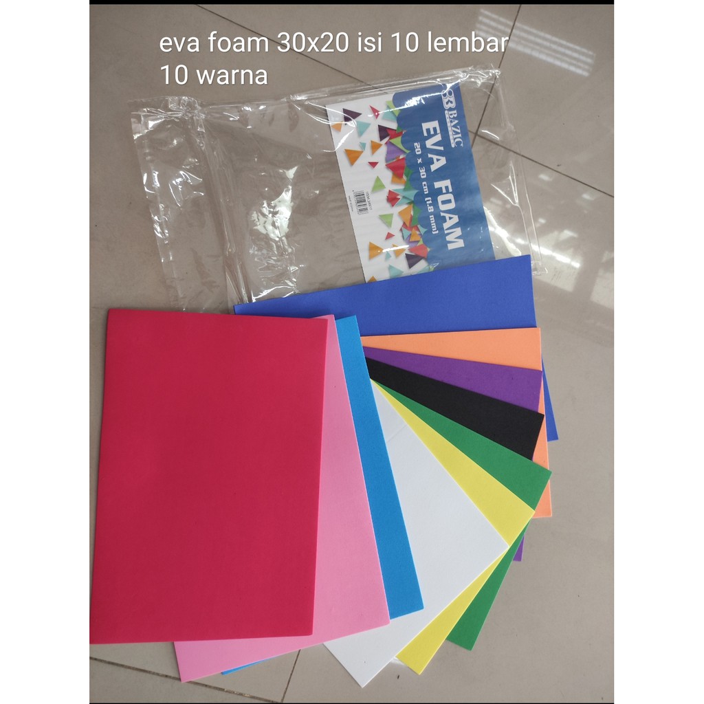 

H7Y polos busa eva foam polos a4 isi 10 lembar mixed busa hati
