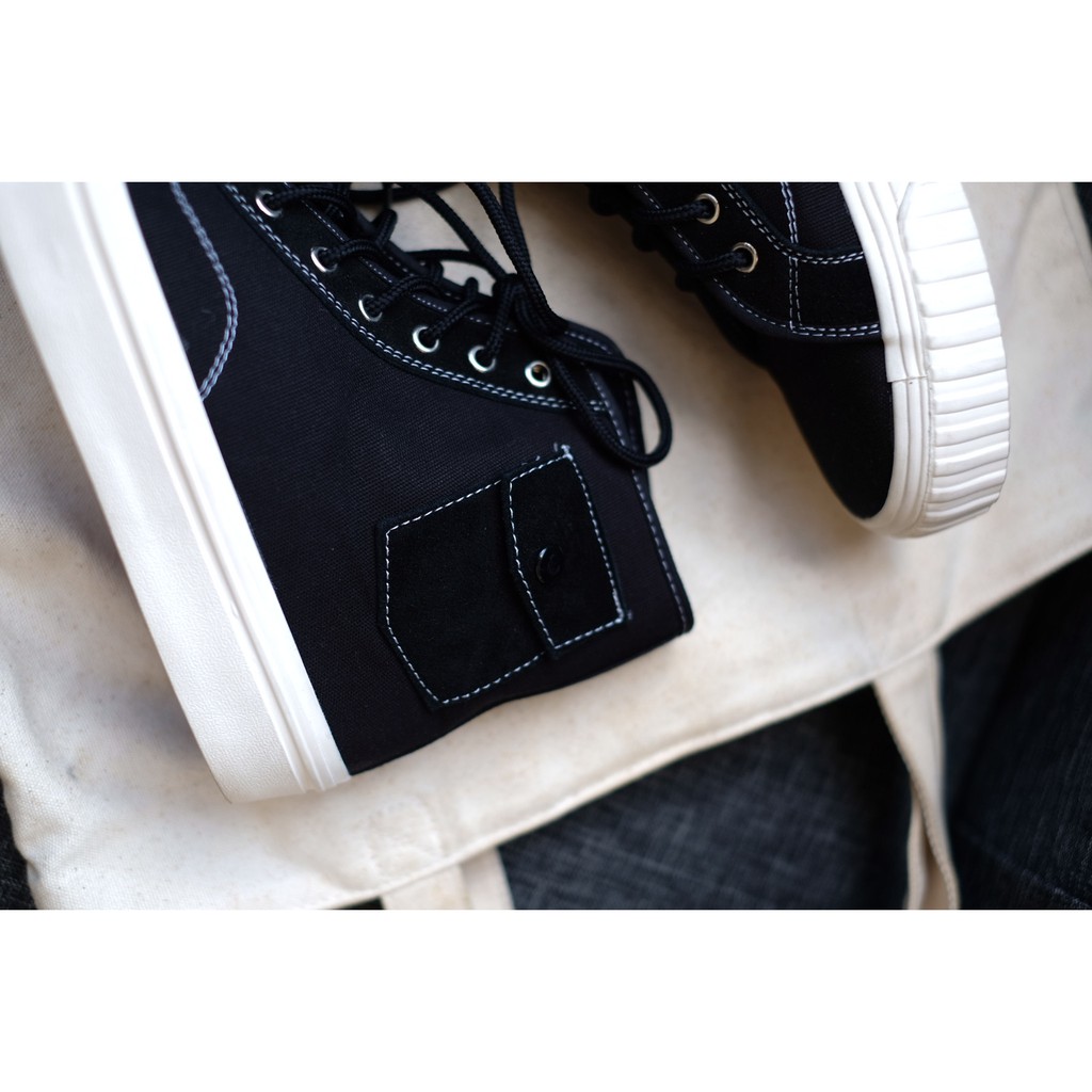 HARVEY BLACK - Sepatu Kasual Pria Sneakers Casual Cowok Cewek Sepatu Kets Santai Jalan Vulcanized