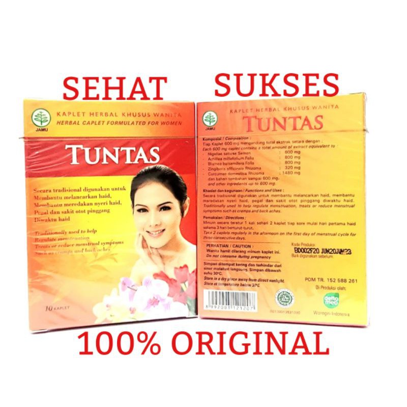 Pil Tuntas - Jamu Herbal Melancarkan Haid