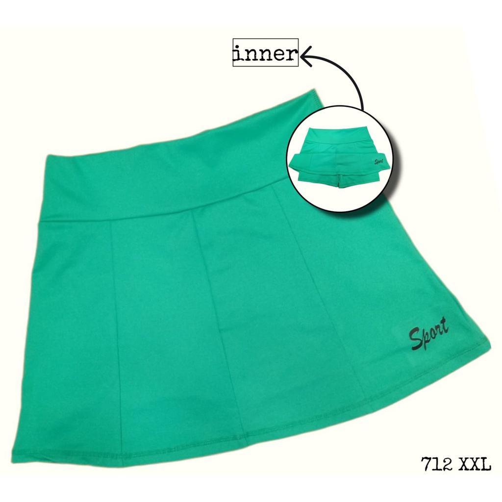 SPORT MINI SKIRT JUMBO/ROK SENAM JUMBO WANITA/ROK OLAHRAGA PENDEK JUMBO WANITA/ROK ZUMBA/ROK YOGA WANITA-RJ16