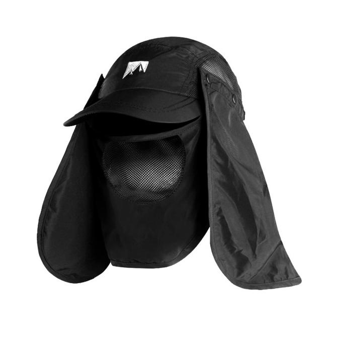 BOLEH DROPSHIP Topi Mancing Masker Jepang Cozmeed Microfiber Quick Dry - Hitam