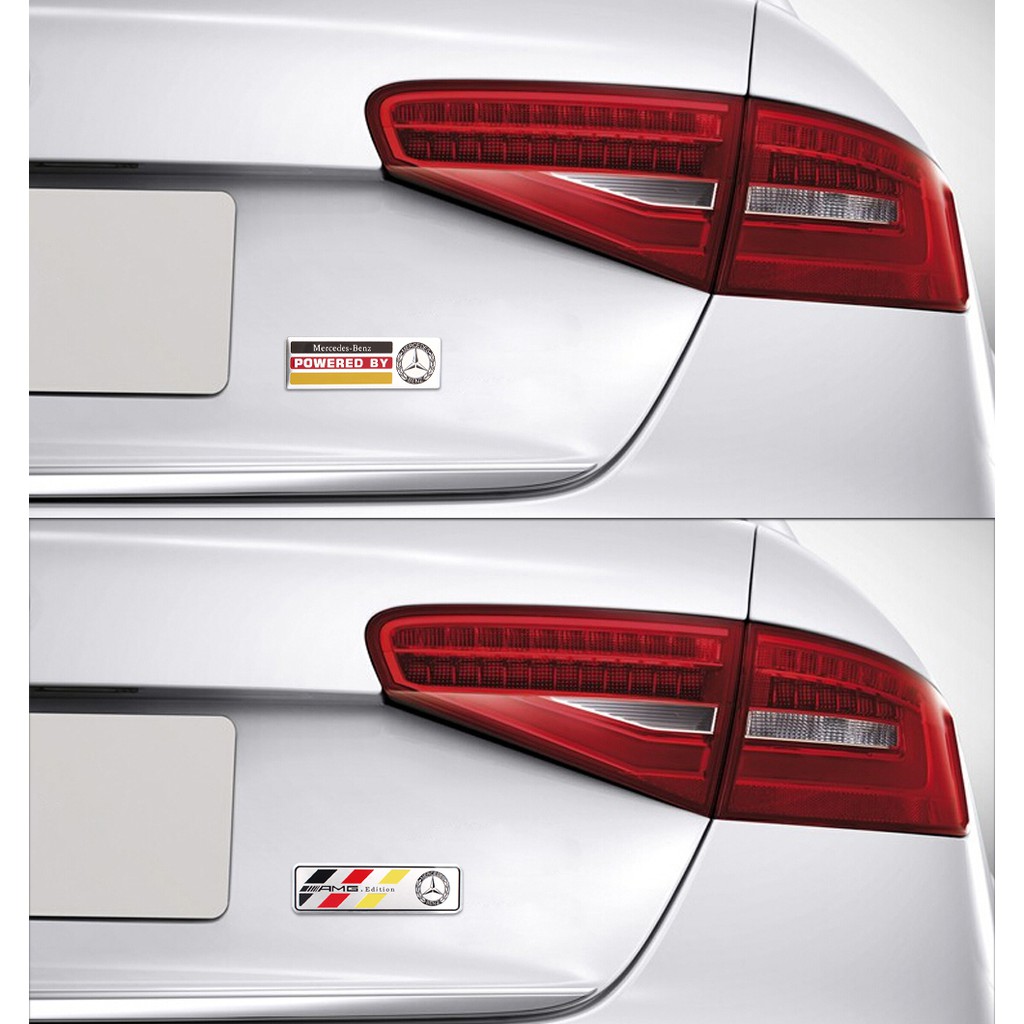 Sticker Emblem Dekorasi Bagasi Belakang Mobil Mercedes Benz W203 W204 W168 Cla Gla Glk Amg Brabus