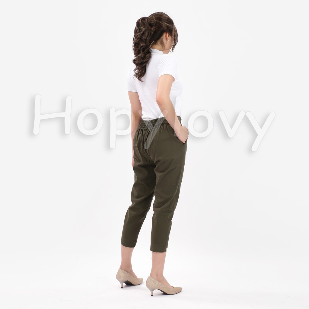 HOPYLOVY - Celana Wanita Londora Cutting Pants