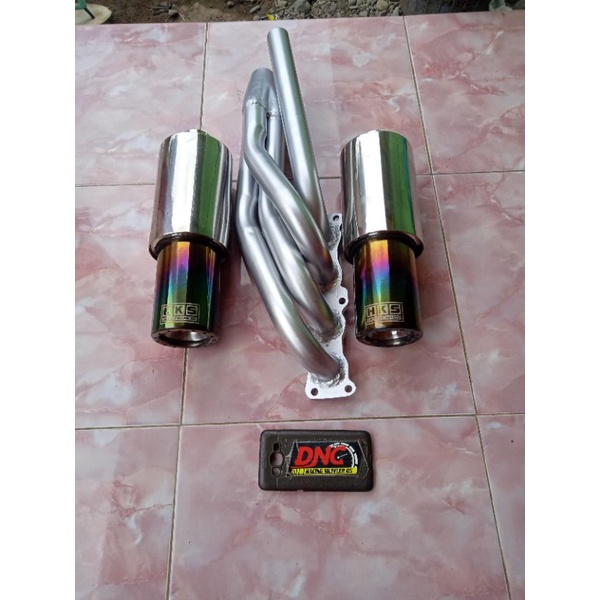 Satu paket header granmax 431 knalpot hks dronel suara pincang