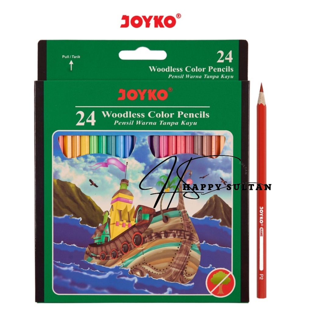 

Joyko Pensil Warna Woodless Color Pencils Hexagonal Grip CP-103 CP-104 CP-122