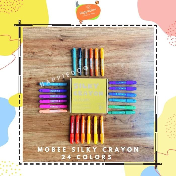 

#lbs# Bundling Mobee Silky Crayons + Giant Coloring Sheets (3 designs) - Bundle+24Crayon Diskon