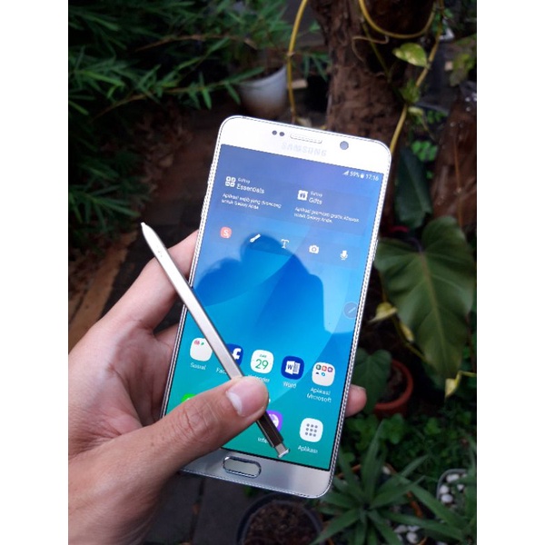 Handphone HP Note5 SEIN 4/32 Resmi Samsung Flagship NFC Seken Murah Second  4G LTE Dual Sim Note 5