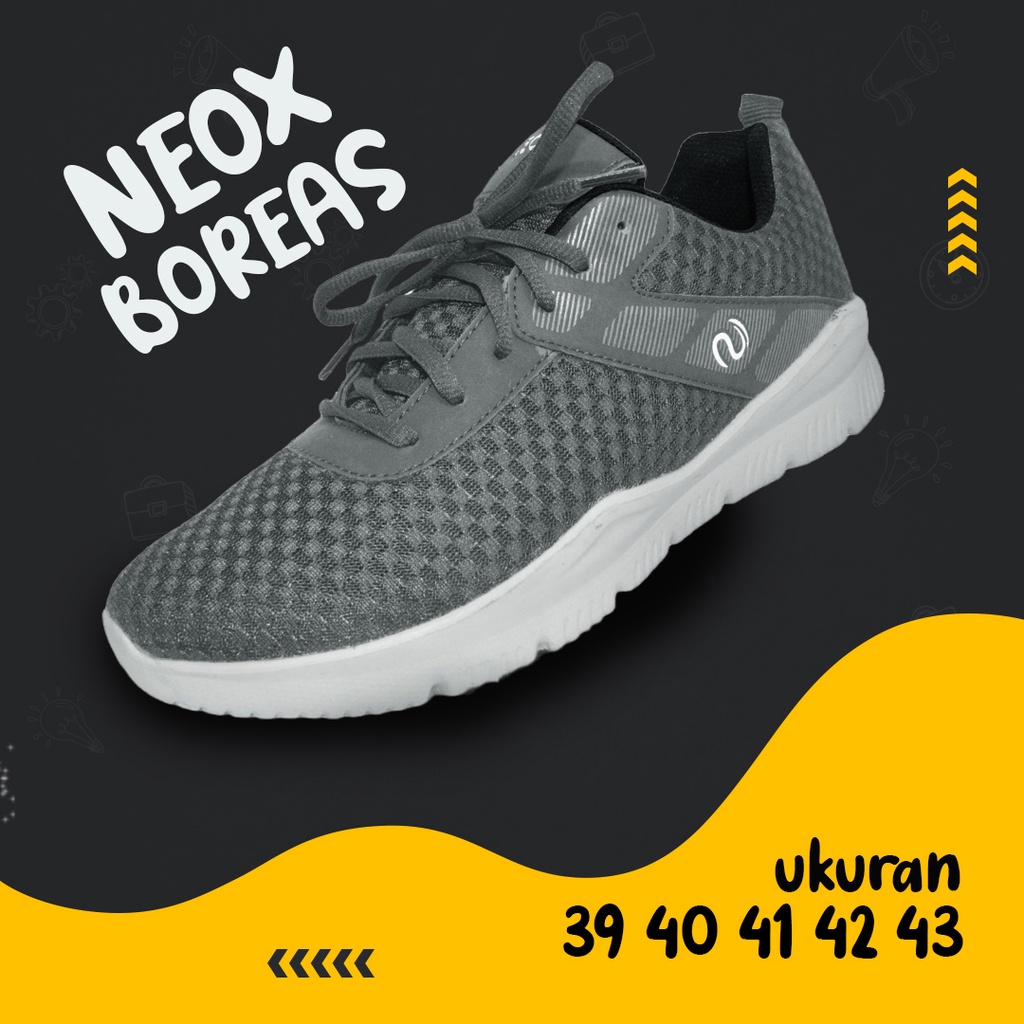 Sneakers Pria Ardiles Neox Model BOREAS - ABU