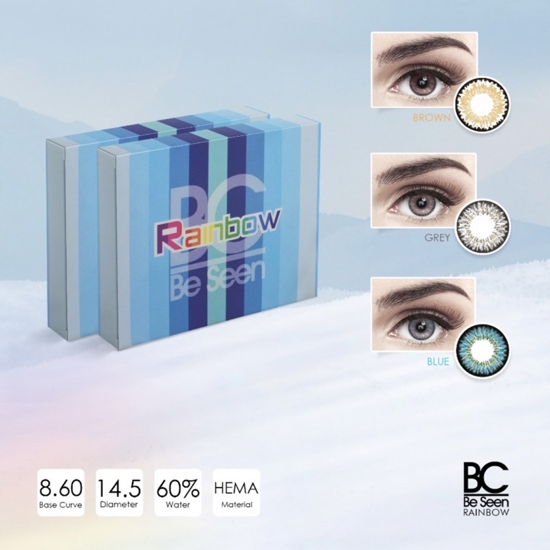 Softlens RAINBOW ROSE 14,5 MM Minus By Omega / Soflen Rainbow Rose / Rainbow Rose By Omega / Softlens Natural