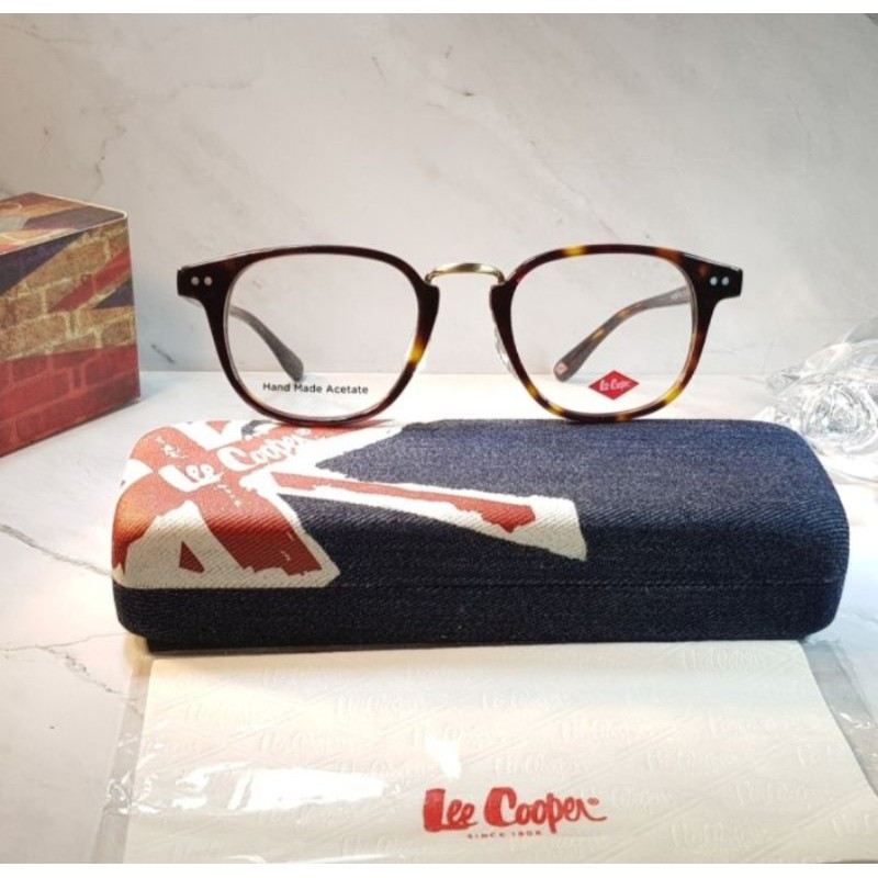Kacamata Frame Original Lee Cooper FP0394C3w Comfort Stylis Tortoise - Pria dan Wanita