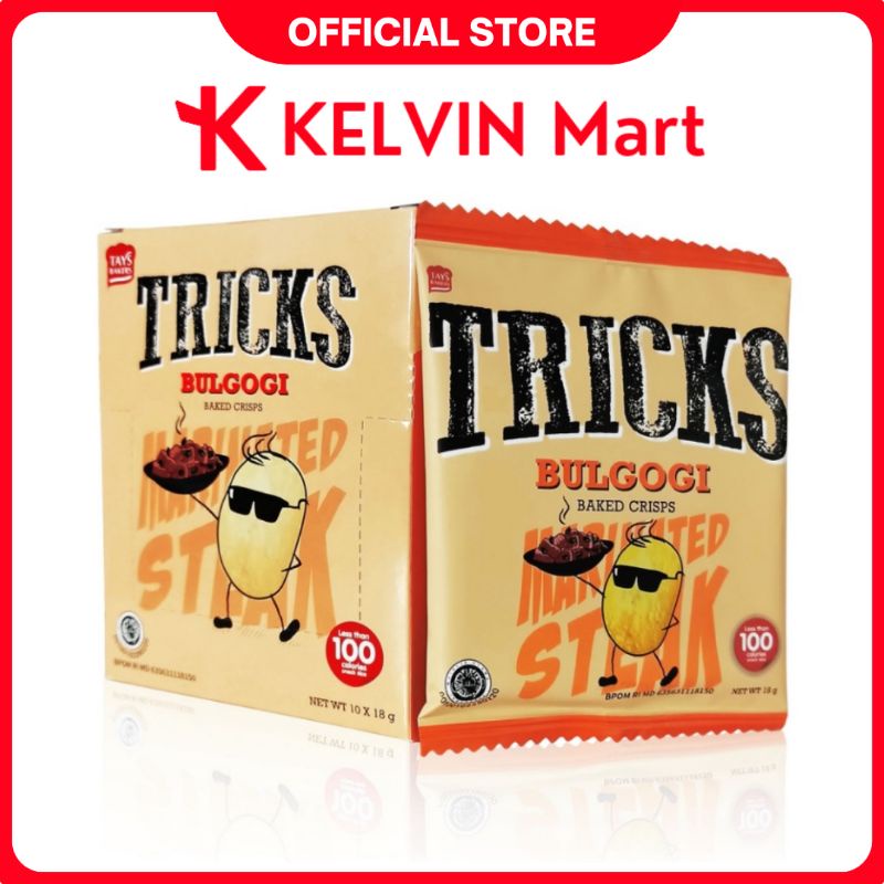 

Tricks Kentang Bulgogi Baked Crisps Potato pck 1 isi 10 pcs | KELVIN Mart