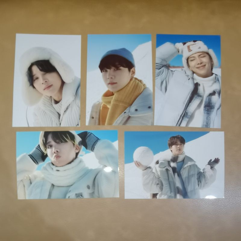 PHOTO 4X6 WINTER PACKAGE 2021 WINPACK BTS JIMIN RM JIN SUGA JHOPE