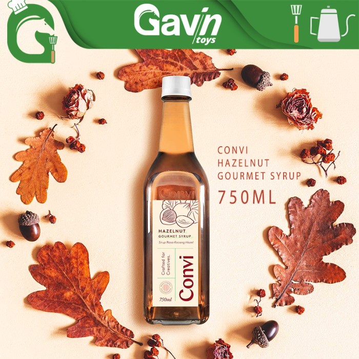 

Sirup Rasa Hazelnut - Convi Hazelnut Gourmet Syrup Premium Sirup 750ml