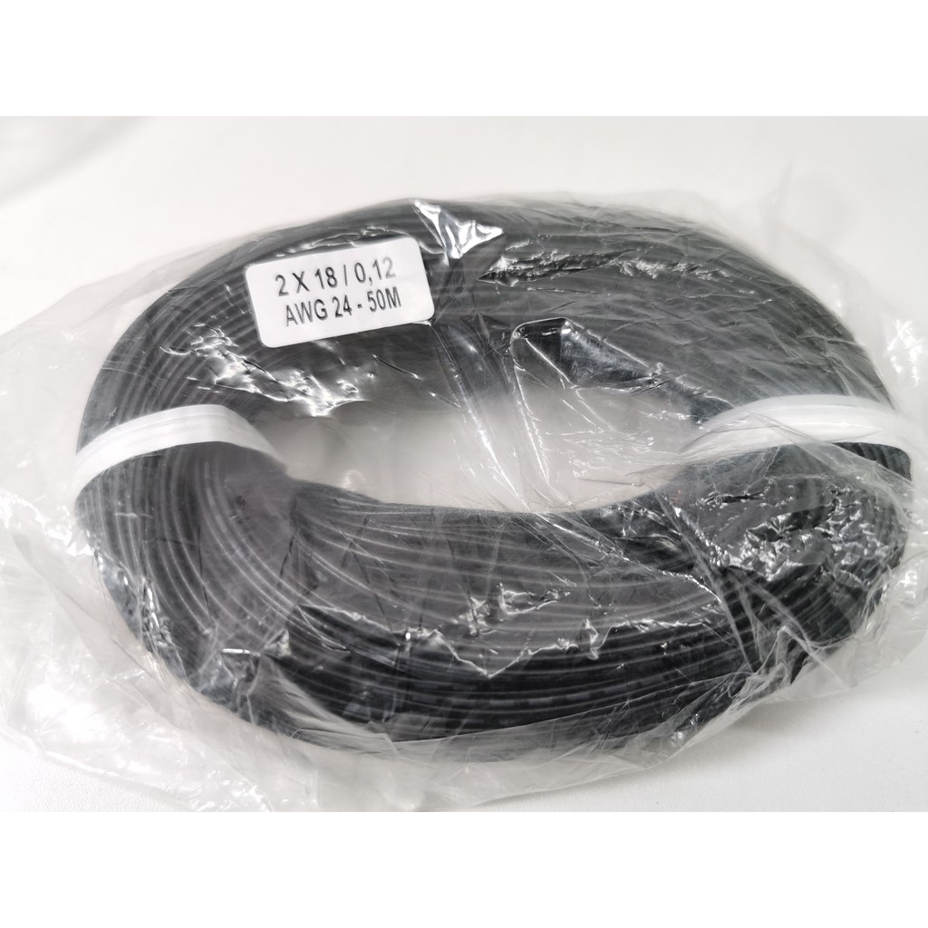 Kabel listrik Serabut AWG 24 ( 2 x 18 ) panjang 50 mtr per roll