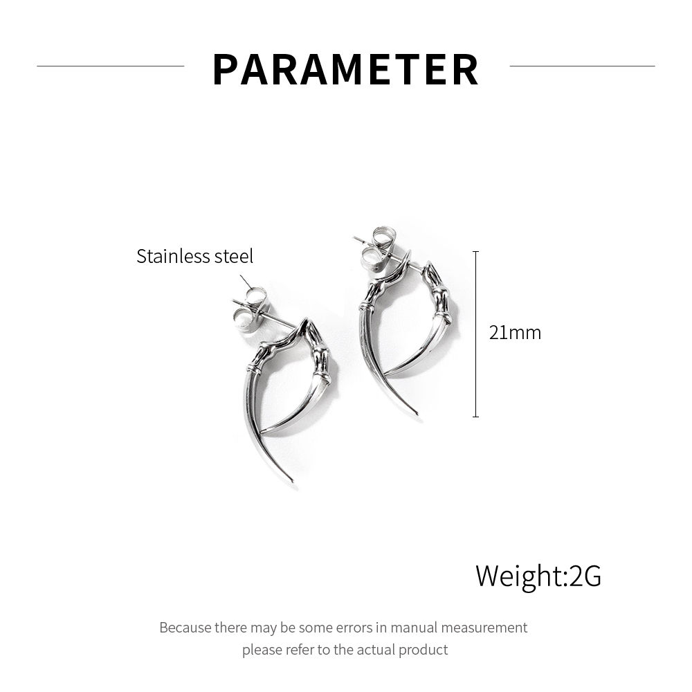 OLEVS Anting Titanium Wanita Pria Aksesoris Anti Alergi Dan Anti Karat GE677-4