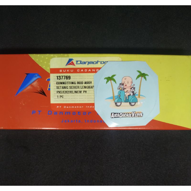 Stang seher lengkap vespa danmotor