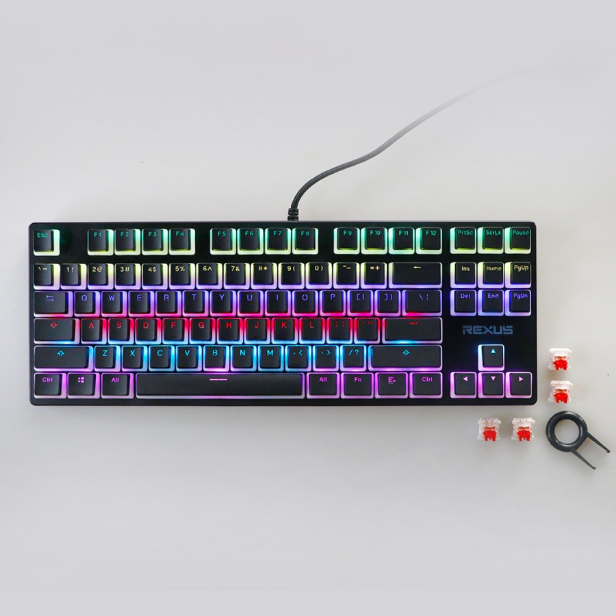 Rexus Keyboard Gaming Mechanical Legionare MX9 Pudding / MX9P TKL RGB