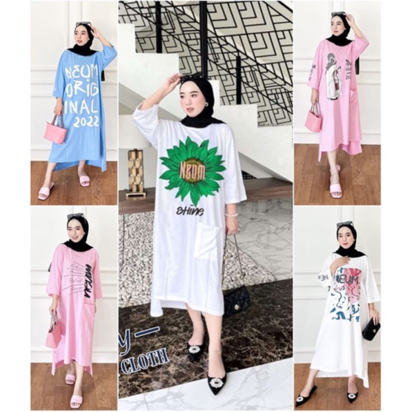 HUMAIRAH MUSLIM - Long Tunik Terbaru Long Tunik DM3 tunik wanita modern Long tunik import Long tunik