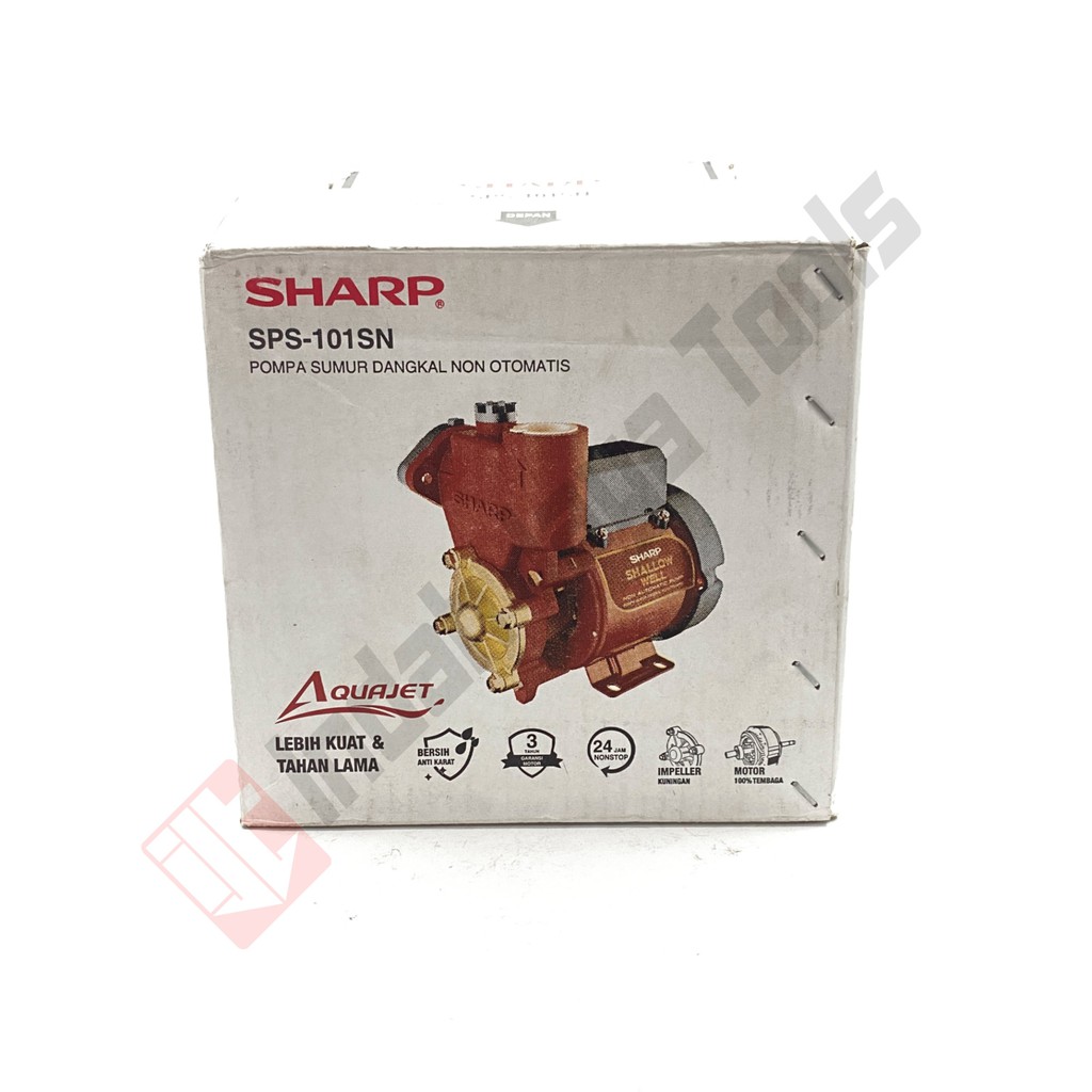 SHARP SPS-101SN Mesin Pompa Air Sumur Dangkal Non Otomatis