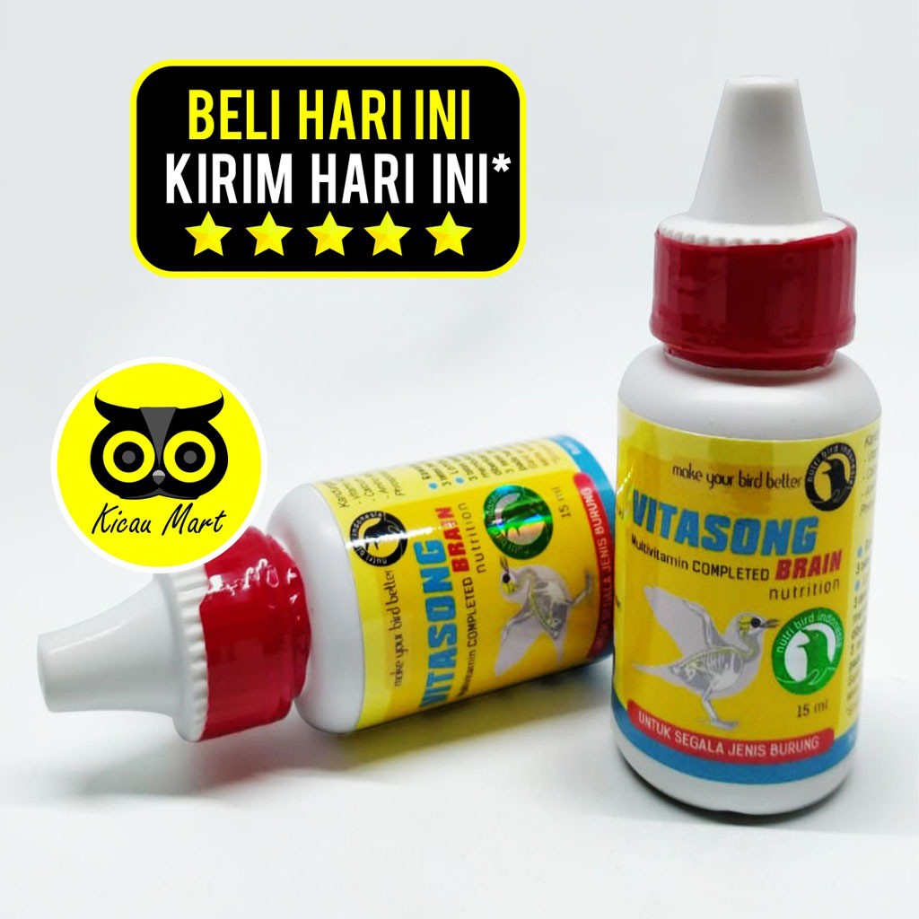 VITAMIN OBAT PENGGACOR BURUNG MURAI KACER LOVEBIRD VITASONG NUTRIBIRD PENAMBAH DURASI SUARA VTVTSFY