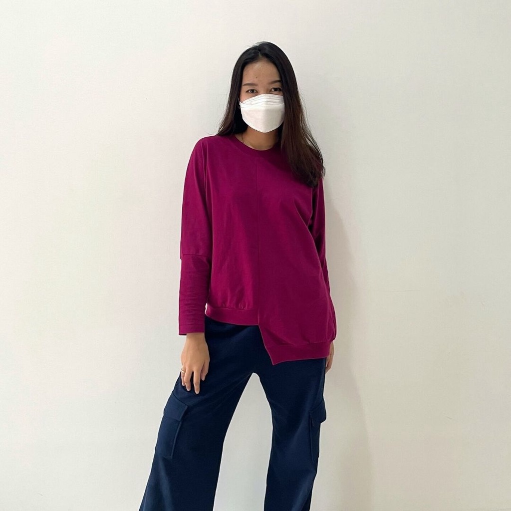 [HEMAT] Agni - Met Top Magenta - T-Shirt (Kaos) Wanita Magenta MURAH