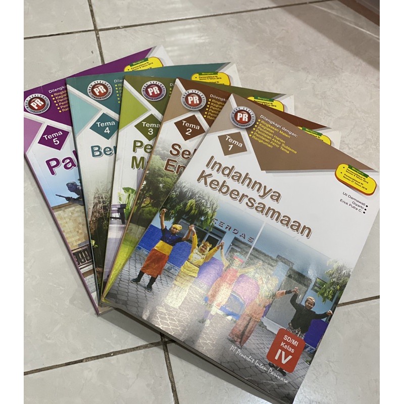 Buku LKS TEMATIK PR Intan Pariwara kelas 4 / IV tema 1, 2, 3, 4, 5 kurikulum 2013