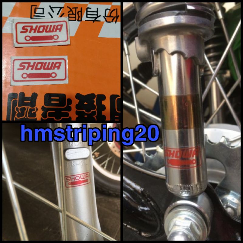 STIKER SHOWA TRANSPARAN SHOCK GRAND PRIMA GL MEGAPRO TIGER