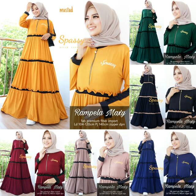Rampela maxy by spassy | Gamis maxy