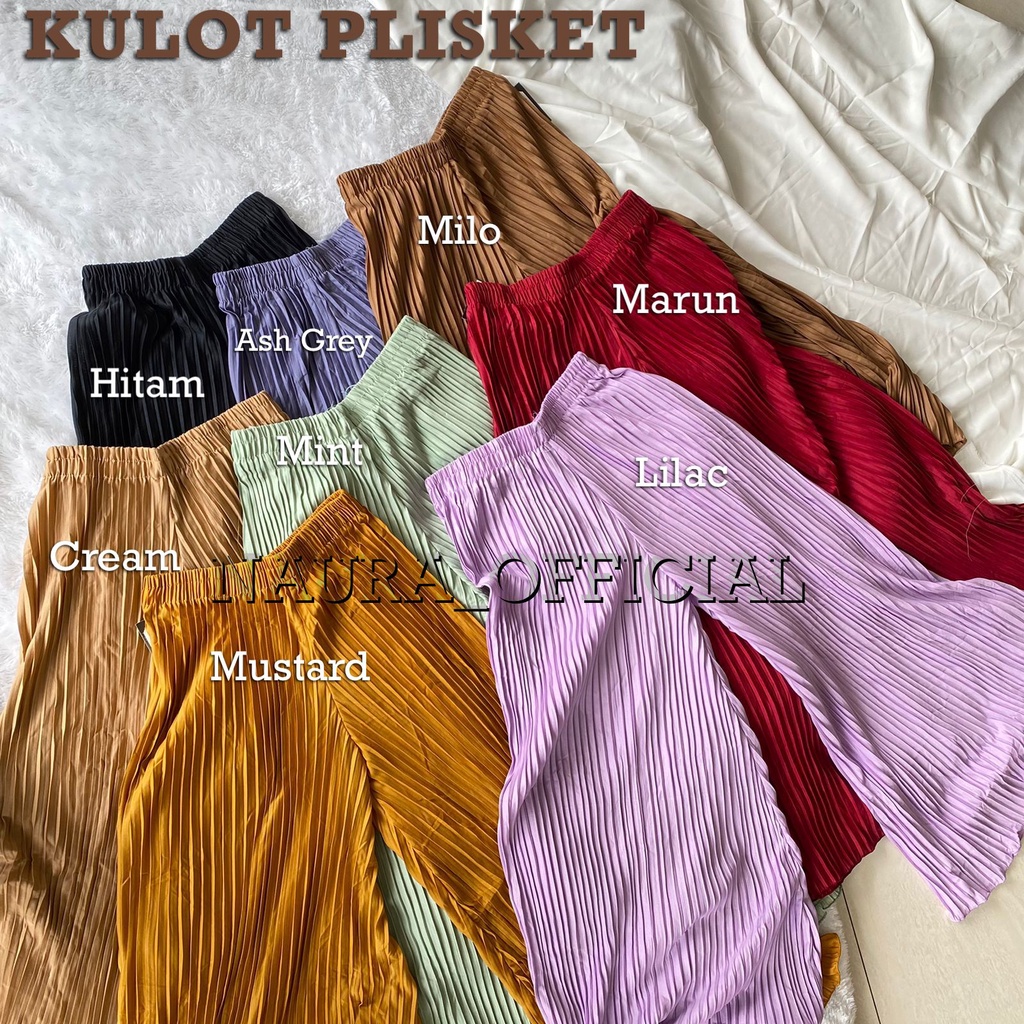 Kulot Plisket / Celana Kulot Plisket / Celana Kulot wanita / Celana Plisket Wanita Premium