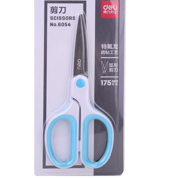 

☁ Deli 6054 Gunting-Soft-touch Teflon Effortless Scissors 175mm ❂