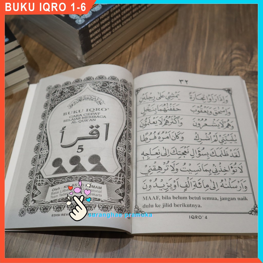 Buku IQRO Besar Kecil iqra anak