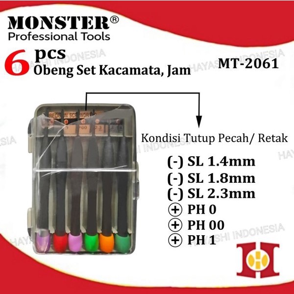 Obeng Min Plus Set Service Jam Kacamata HP Handphone Computer Laptop