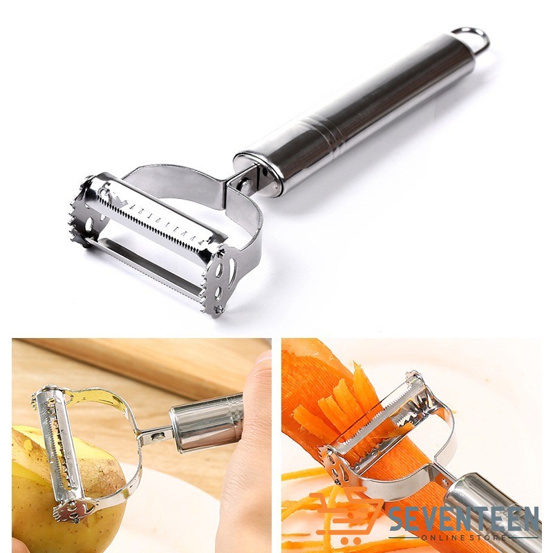 PISAU PENGUPAS KULIT BUAH DAN SAYUR 2IN1 STAINLESS PEELER PARUT