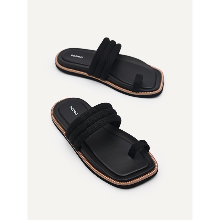 SANDAL JEPIT PEDRO WANITA ORIGINAL CASUAL BRANDED ASLI HITAM PW012