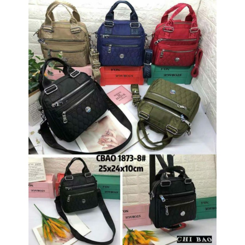 Tas Wanita 3in1 Chibao 1873 Bordir IMPORT Cb1873 Parasut Super