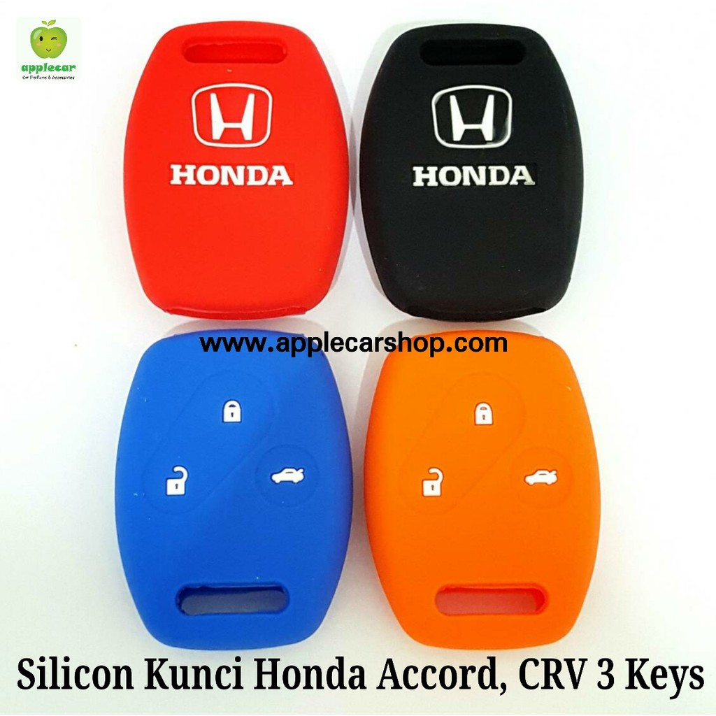 Cover kondom sarung silicon silicon remote kunci mobil honda accord, crv 3 tombol