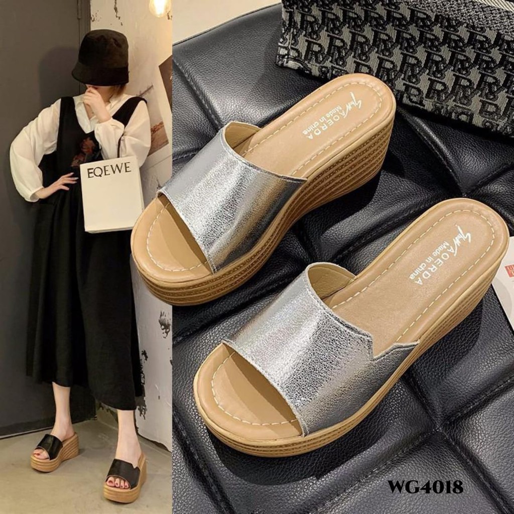 WYN WEDGES SANDAL FASHION WANITA WG4018