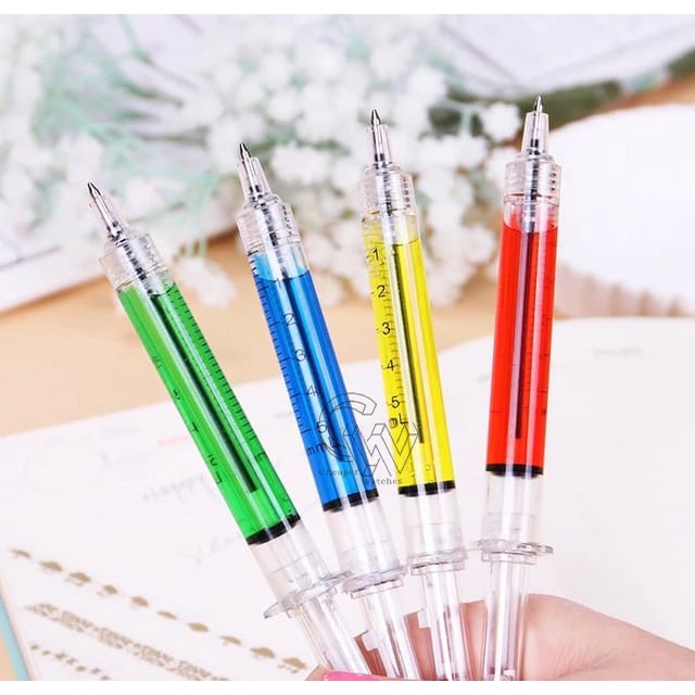 Cheaper-Pena Bentuk Suntikan Pulpen Suntik Injection Pen Pena Gel Suntik Pulpen Gel Suntik Pena Murah