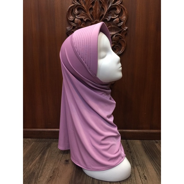 Hijab Sport Linear. Bergo Pendek, Bergo Sekolah-4