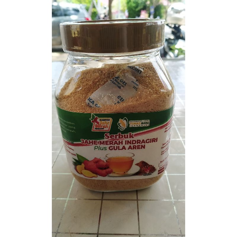 

Serbuk Jahe Merah Plus Gula Aren 250 gram botol